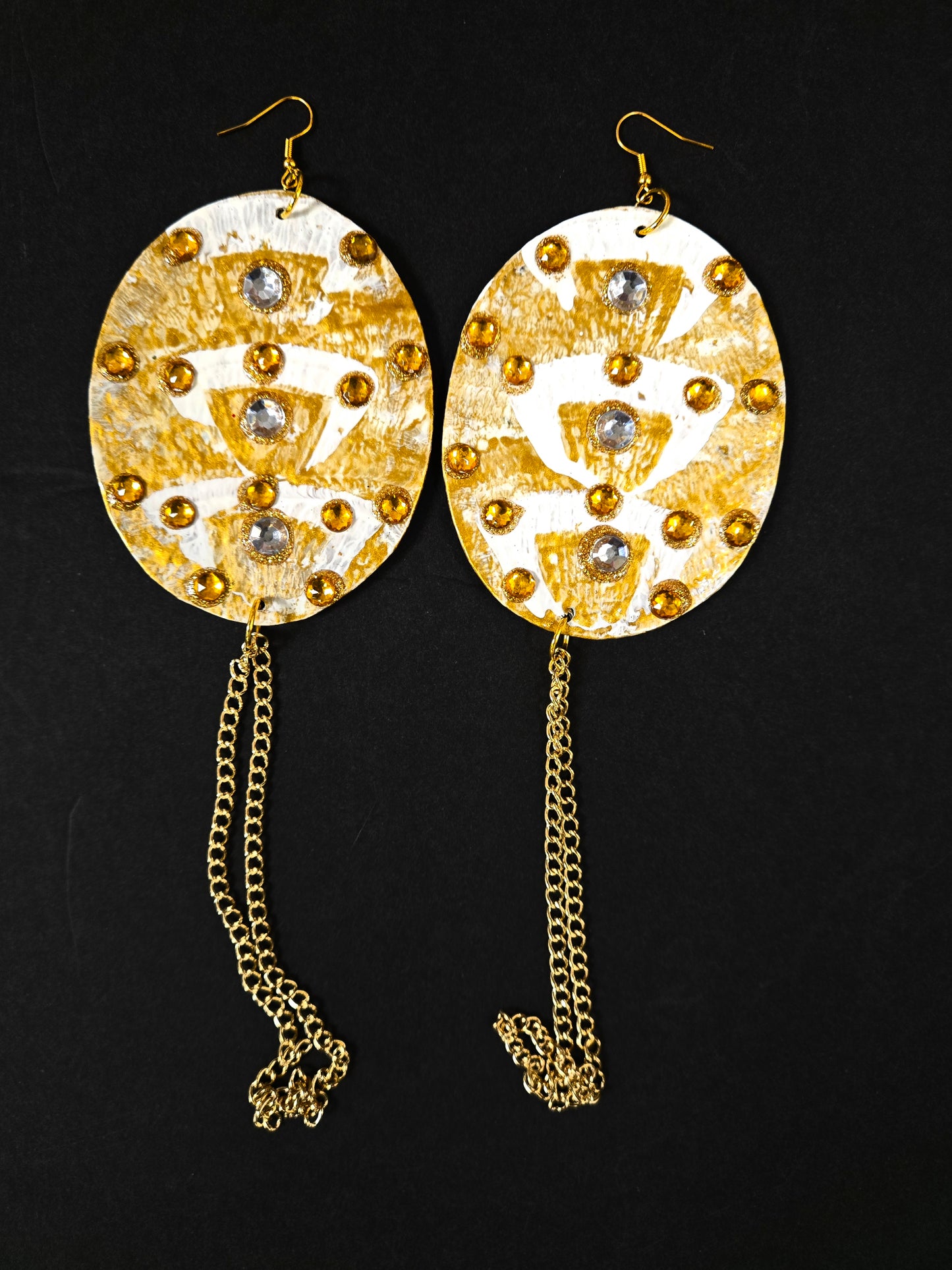 2-BWORN FABRIC EARRINGS