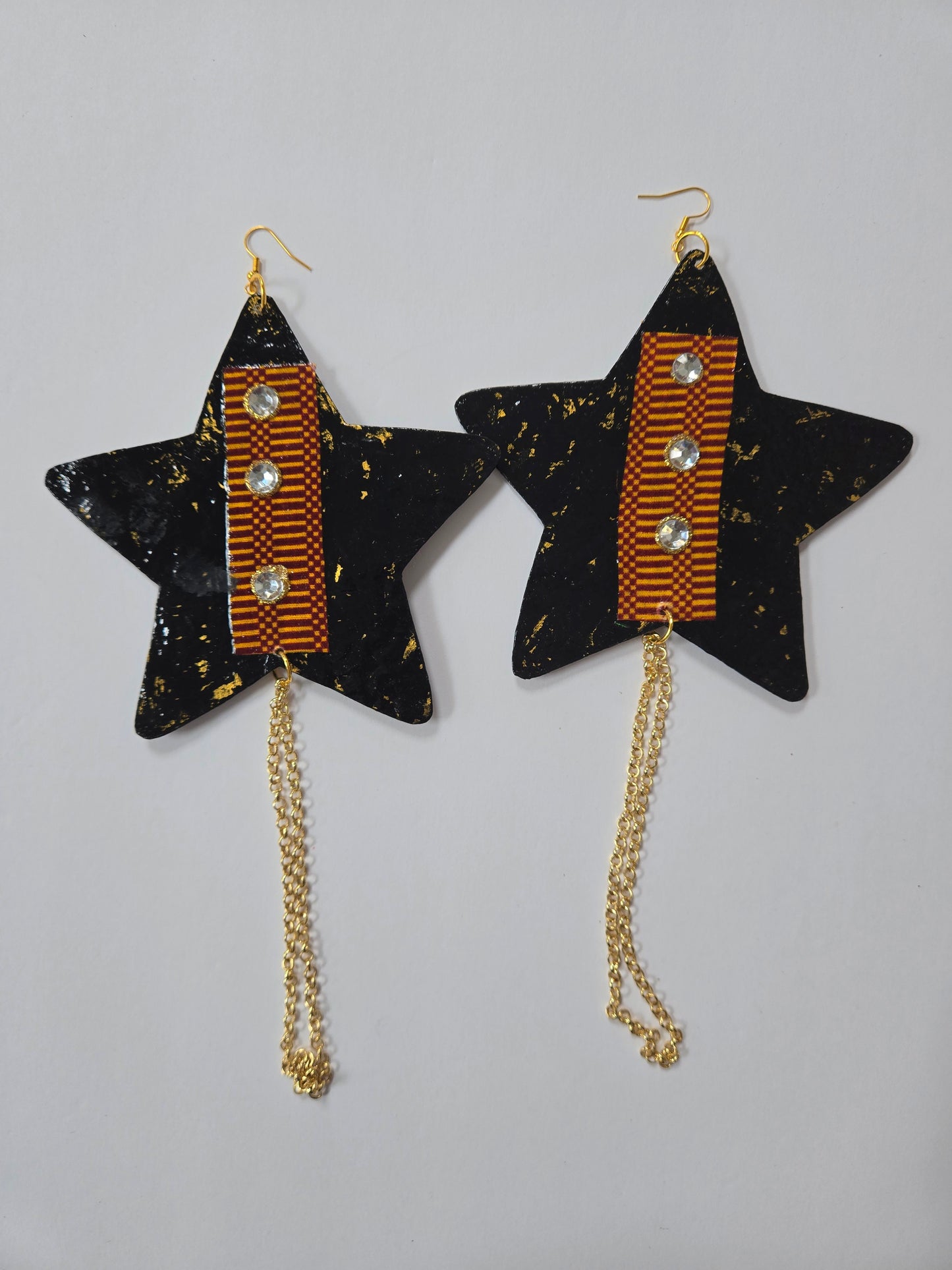 2-BWORN FABRIC EARRINGS