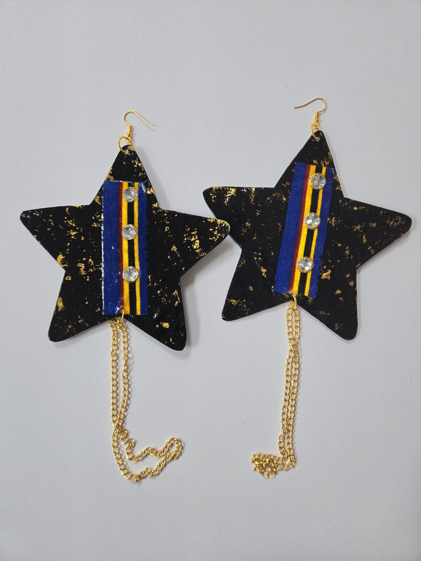 2-BWORN FABRIC EARRINGS