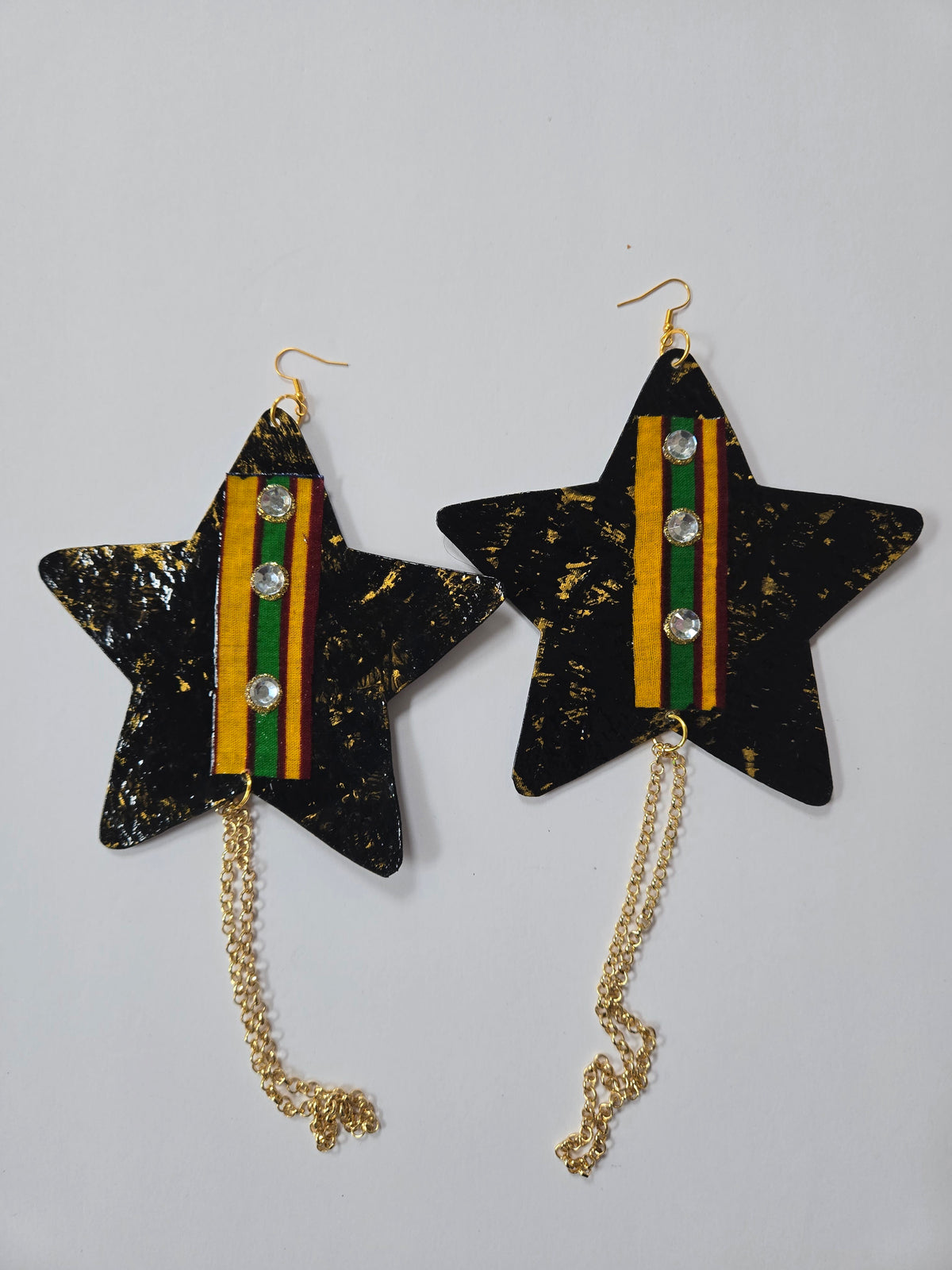 2-BWORN FABRIC EARRINGS