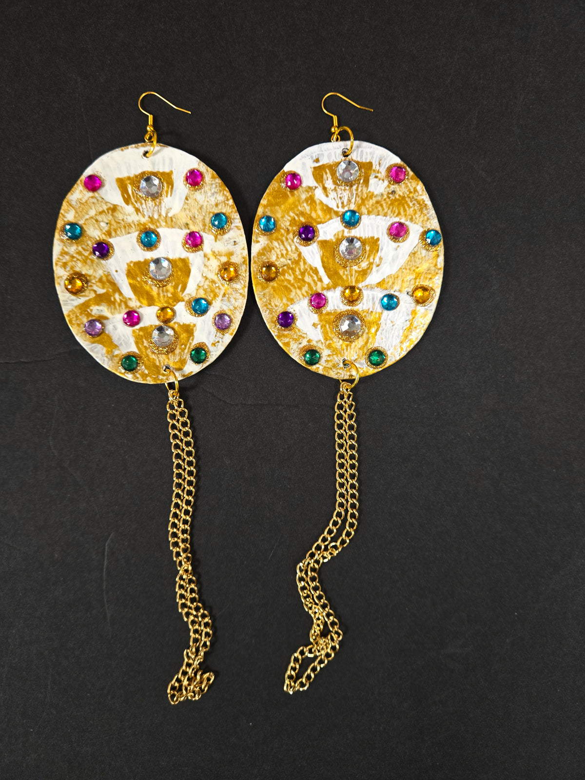 2-BWORN FABRIC EARRINGS