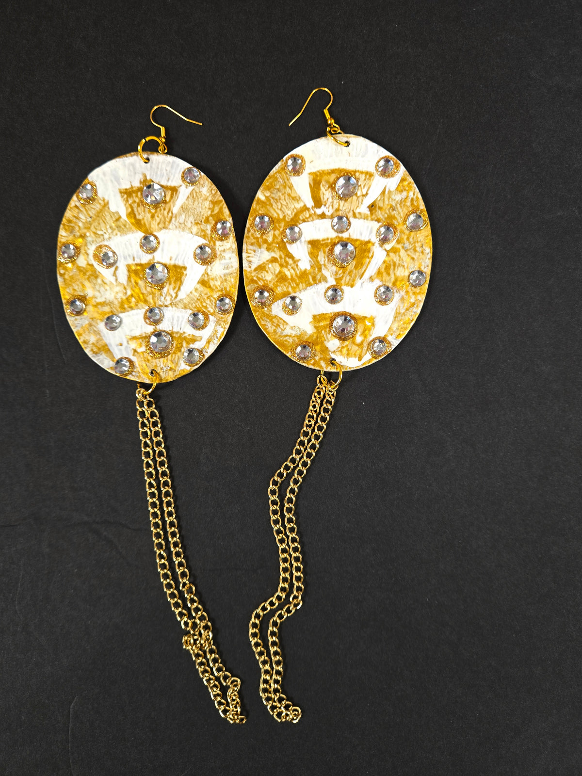 2-BWORN FABRIC EARRINGS