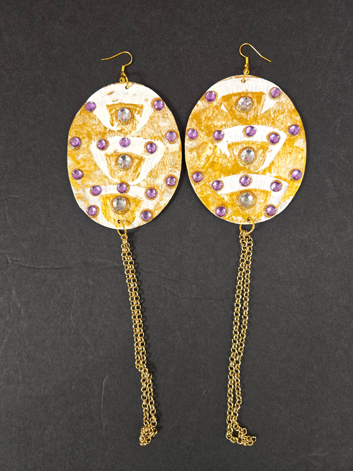 2-BWORN FABRIC EARRINGS