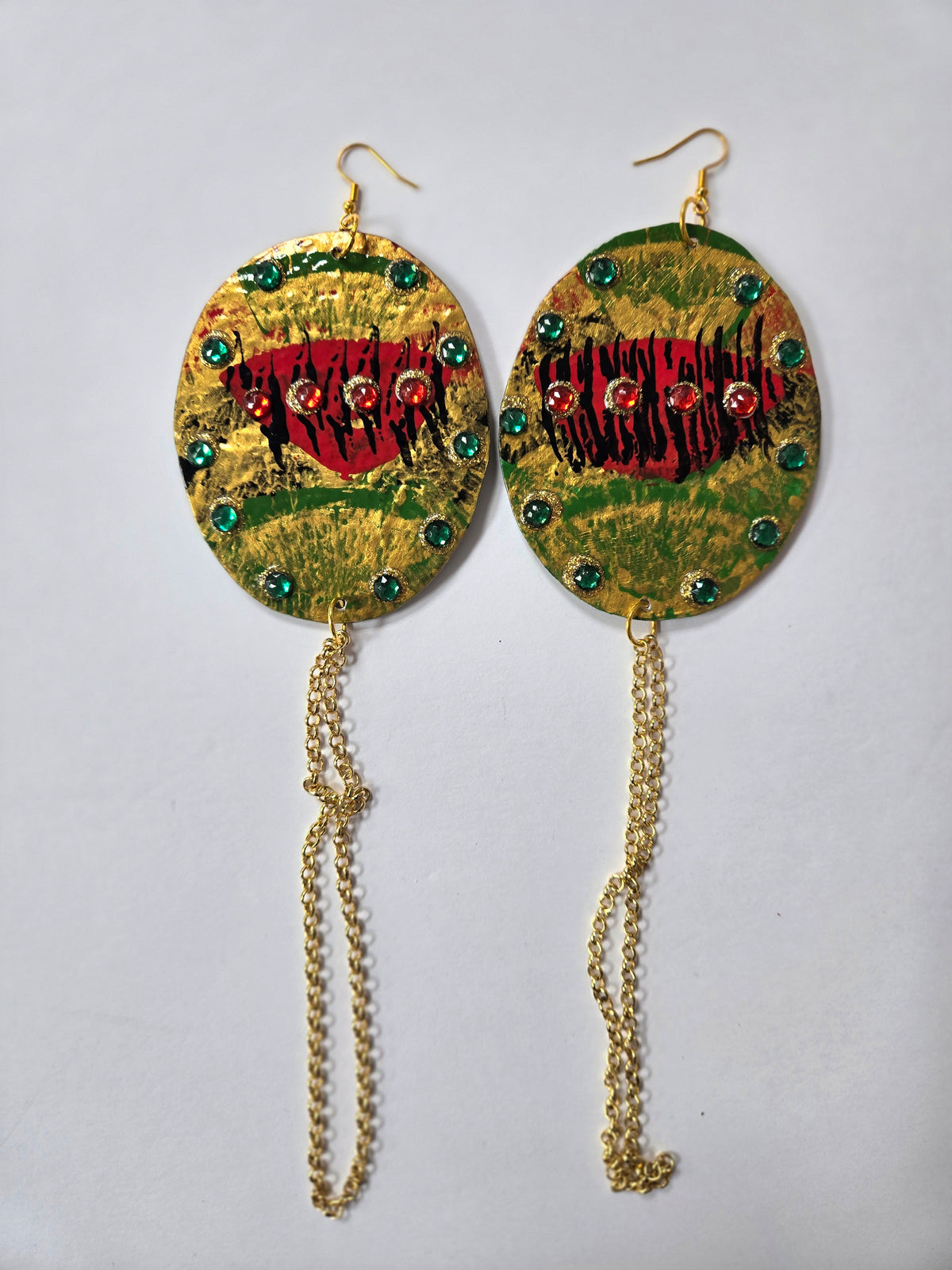 2-BWORN FABRIC EARRINGS