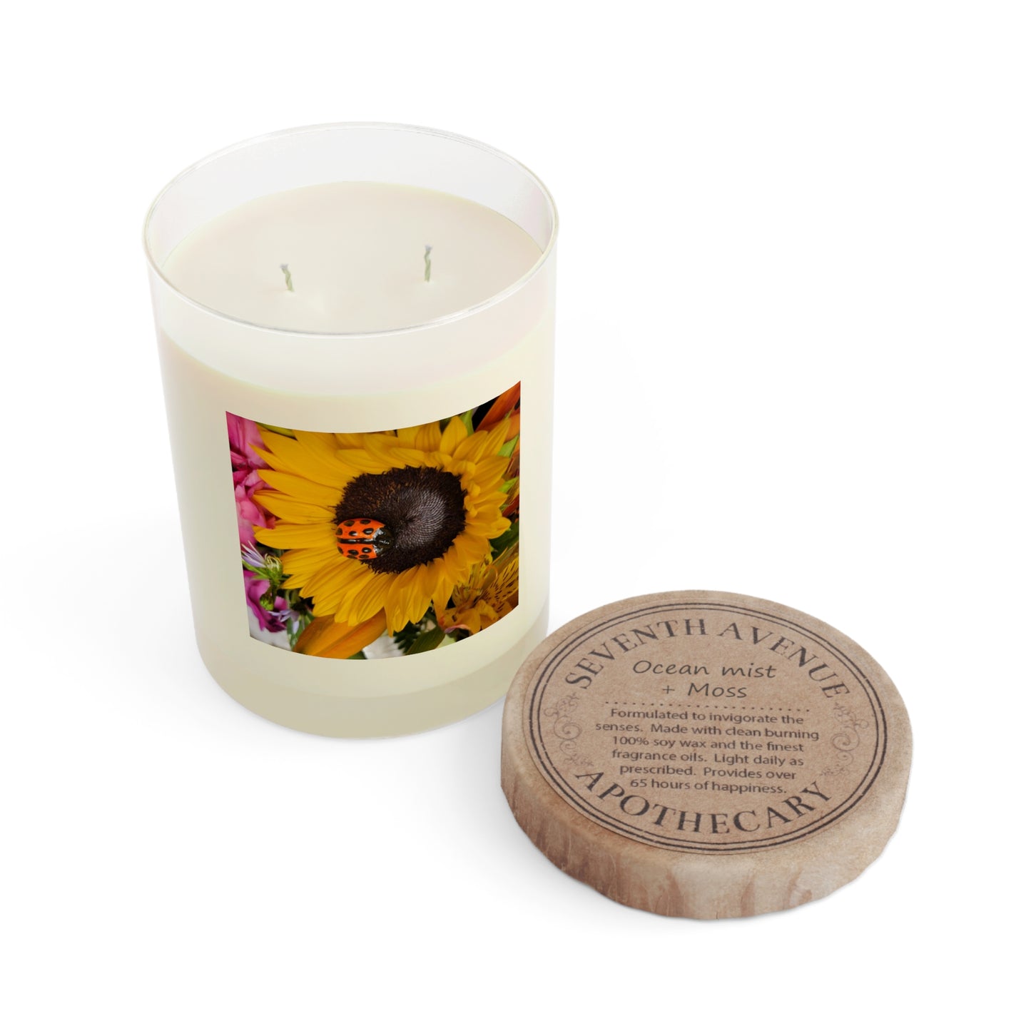 Floral Scented Candle - Full Glass, 11oz