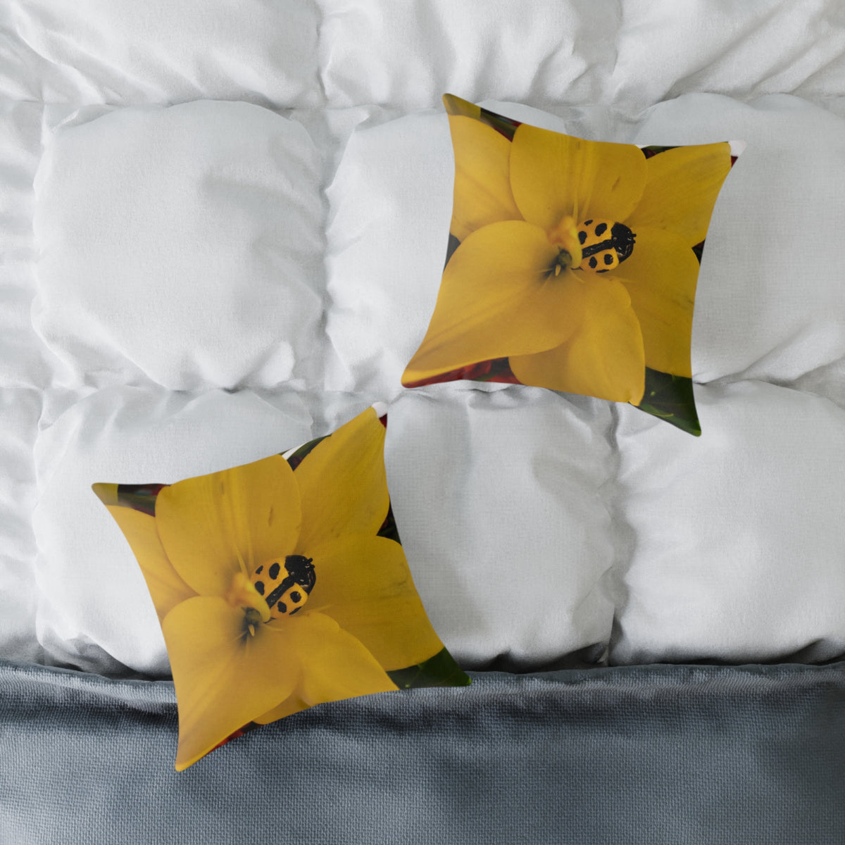 Square Poly Canvas Pillow Print #3