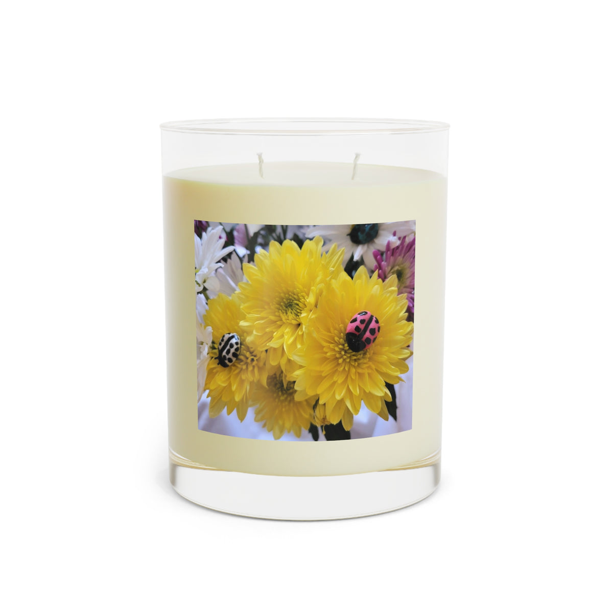 Floral Print #5 Scented Candle - Full Glass, 11oz