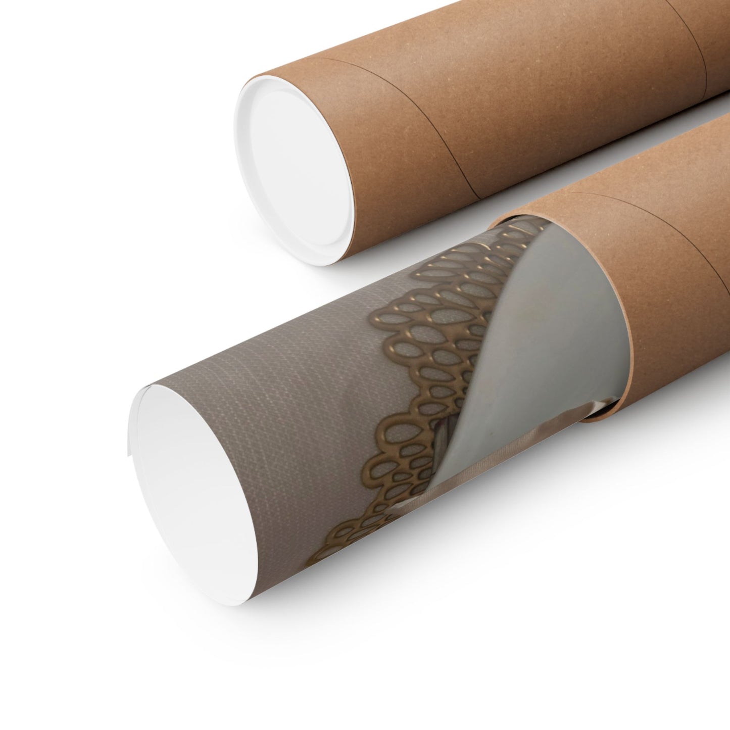 Red + White Napkin Ring Fine Art Poster