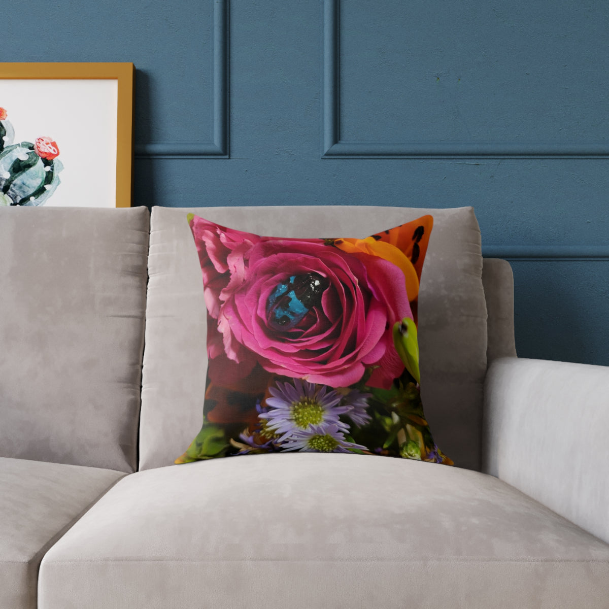 Square Poly Canvas Pillow Print #2