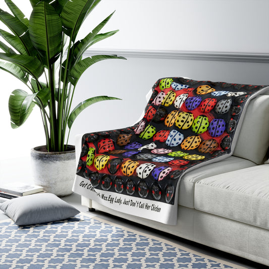 Mzz Egglady Sherpa Fleece Blanket