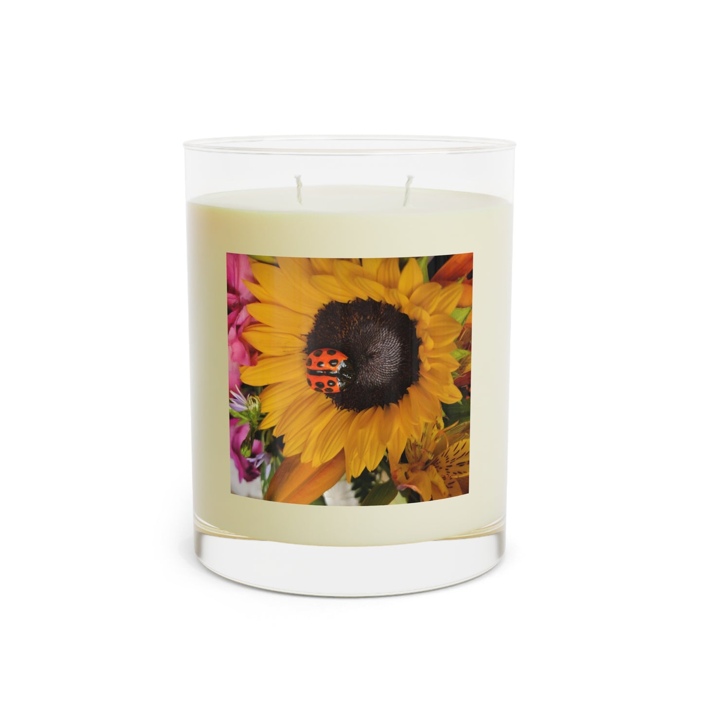 Floral Scented Candle - Full Glass, 11oz
