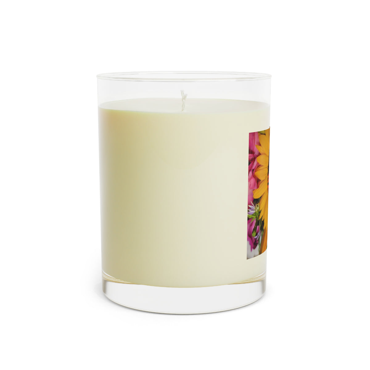 Floral Scented Candle - Full Glass, 11oz