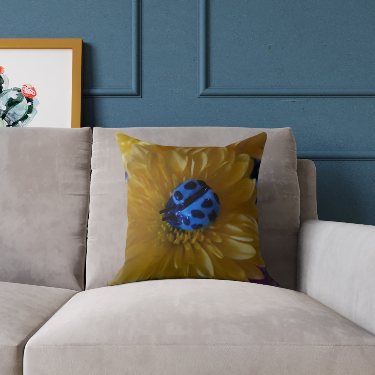 Square Poly Canvas Pillow Print #4