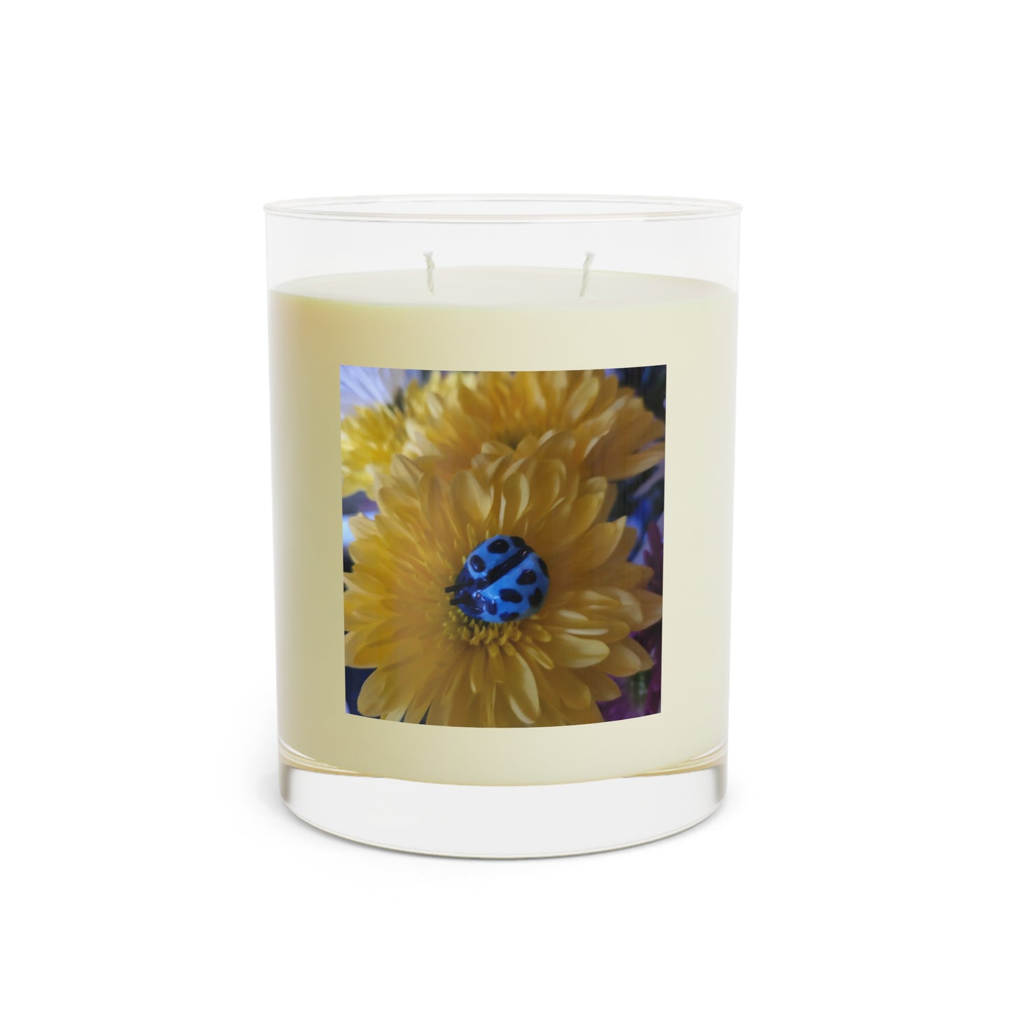 Floral Print #4 Scented Candle - Full Glass, 11oz