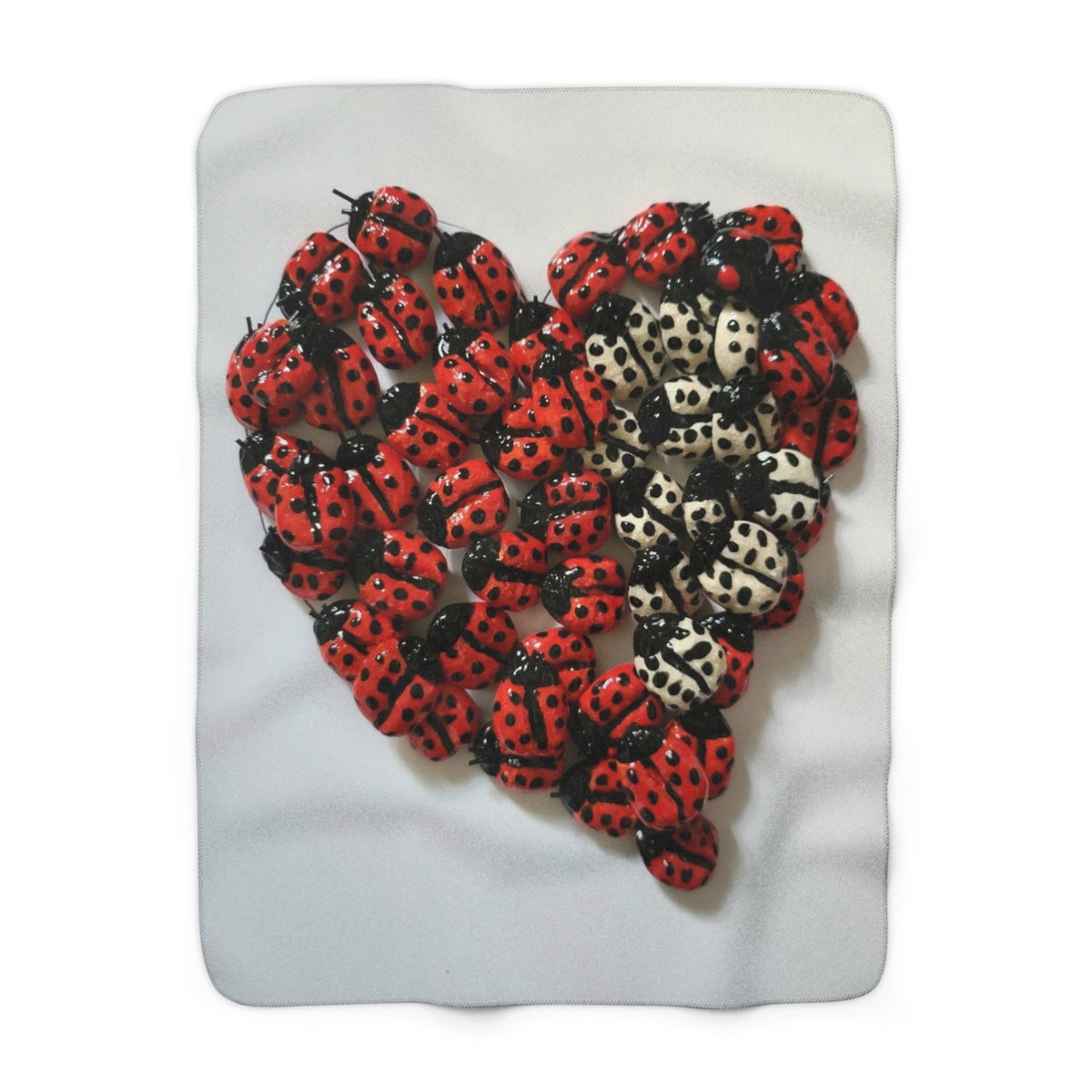 Ladybug Sherpa Fleece Blanket