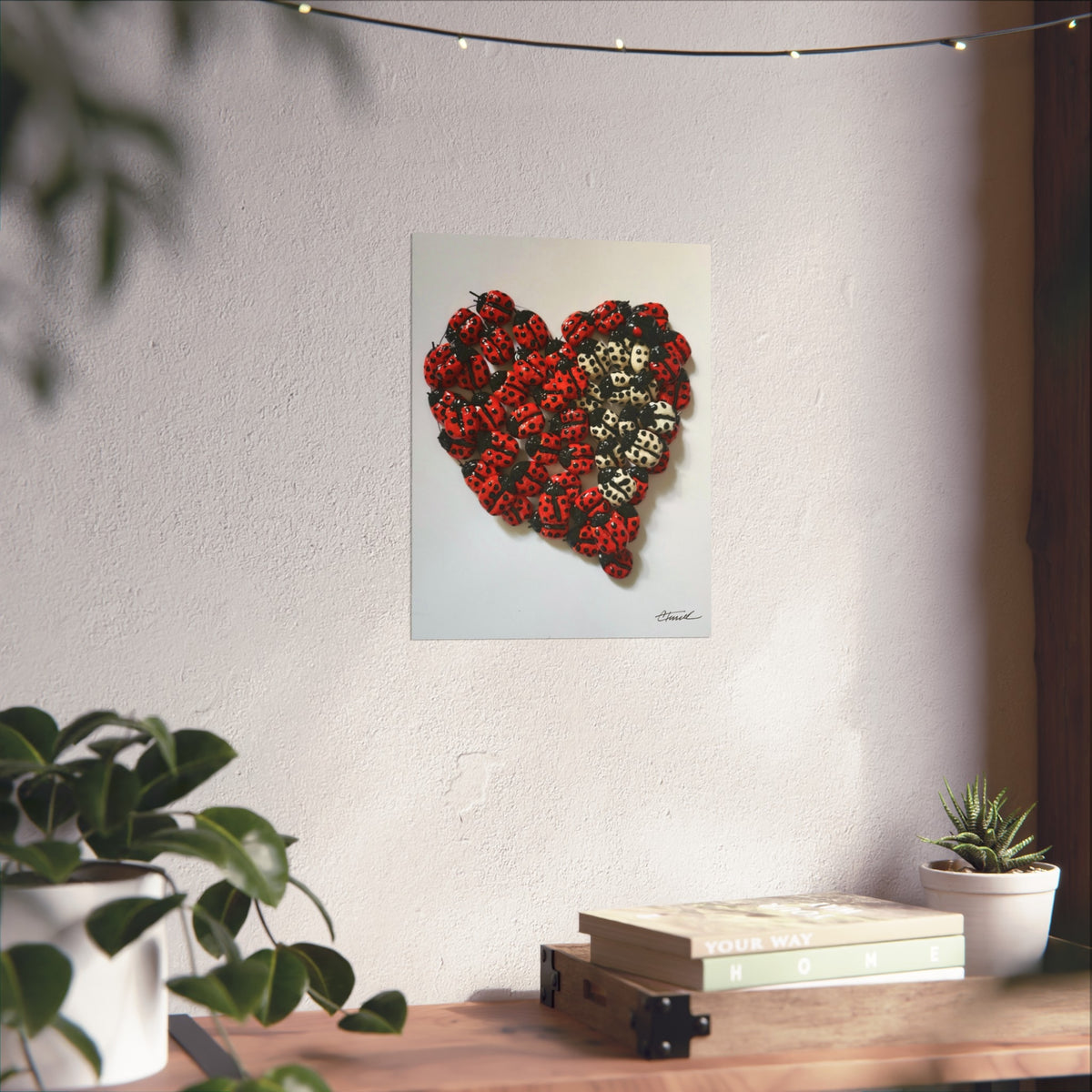 Ladybug Heart Fine Art Print