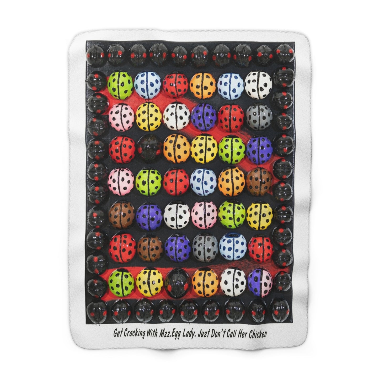 Mzz Egglady Sherpa Fleece Blanket