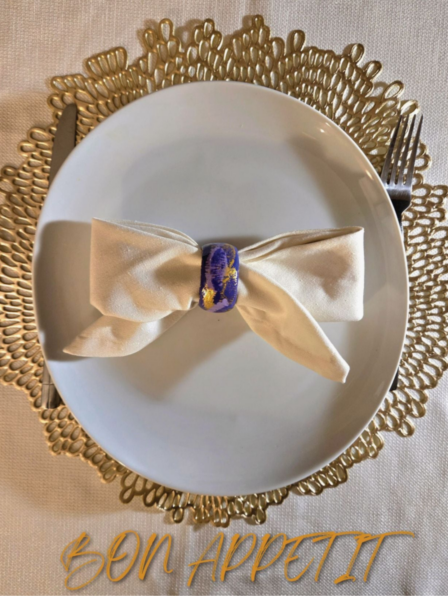 Purple Napkin Ring Fine Art Poster